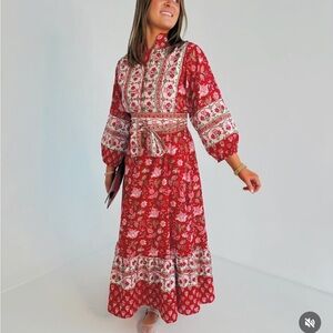 Fox and Hen Floral Maxi Dress